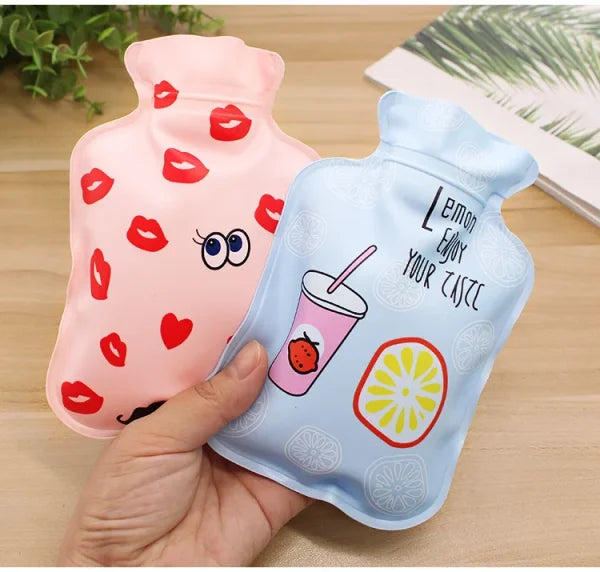 mini hot water bottle random designs