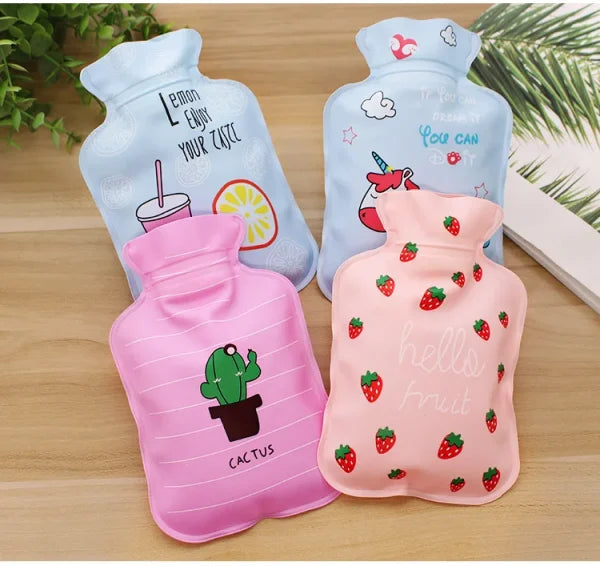 mini hot water bottle random designs