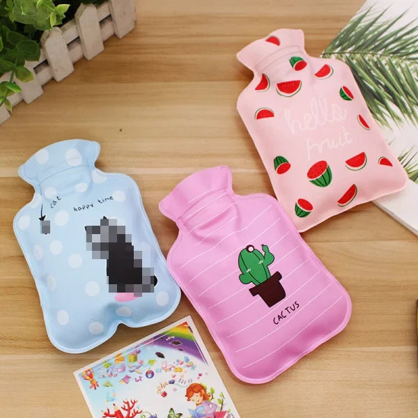 mini hot water bottle random designs