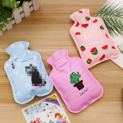 mini hot water bottle random designs
